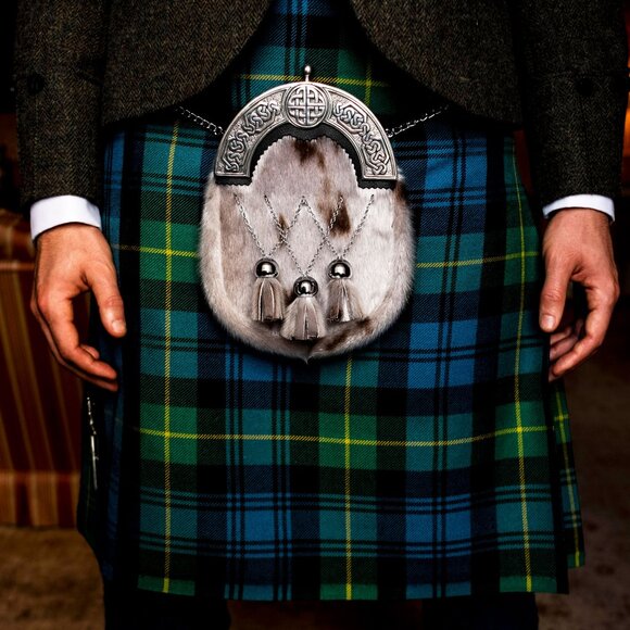 Thos Stuart Men's Gray Guncheck Hand Tailored Blazer W/ Pure Scottish Wool - Picture 13 of 17